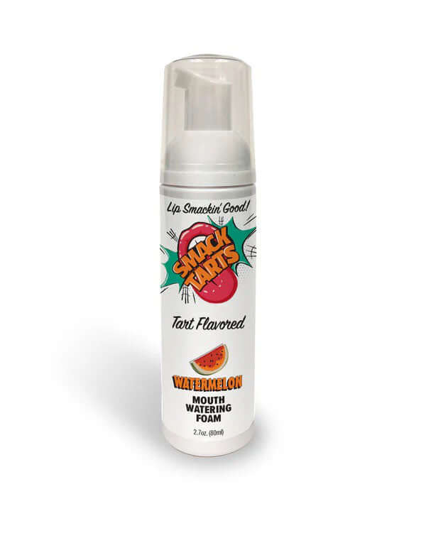 Smack Tarts Mouthwatering Foam Sour Watermelon 2.7 Oz bottle with tart flavored design and watermelon graphic.