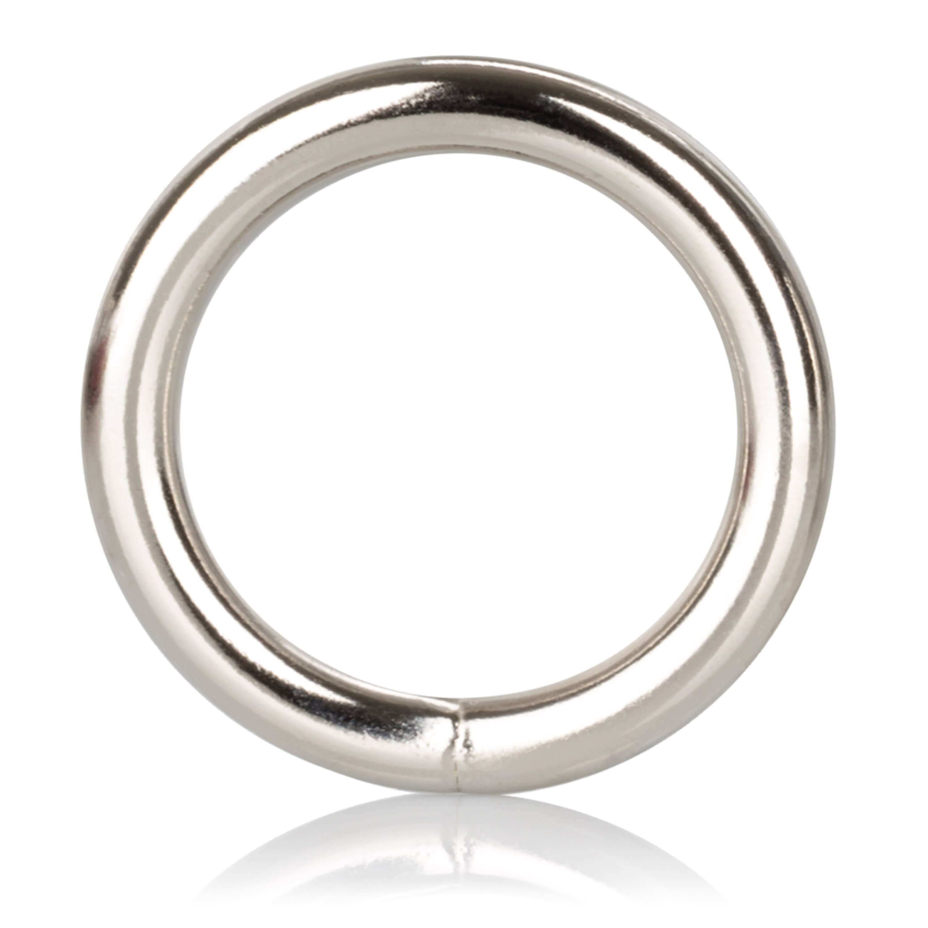 Silver Ring Steel Small 1.25 inches featuring a sleek, polished metal design for enhanced comfort and fit.