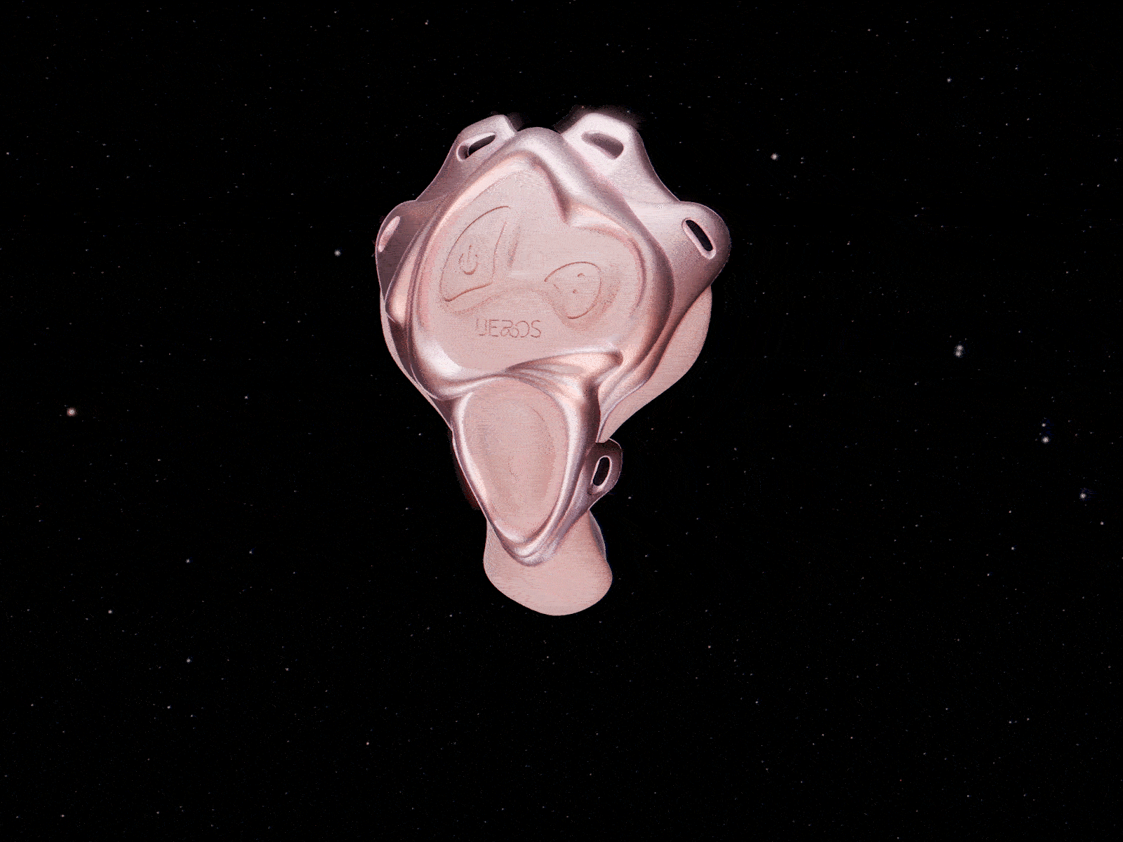 Remote Control Wearable Massager with Egg Set by Ueros displayed in a space-like background.