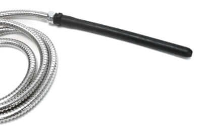 10 Inch Silicone Comfort Nozzle Attachment with flexible stainless steel hose for personal cleansing.