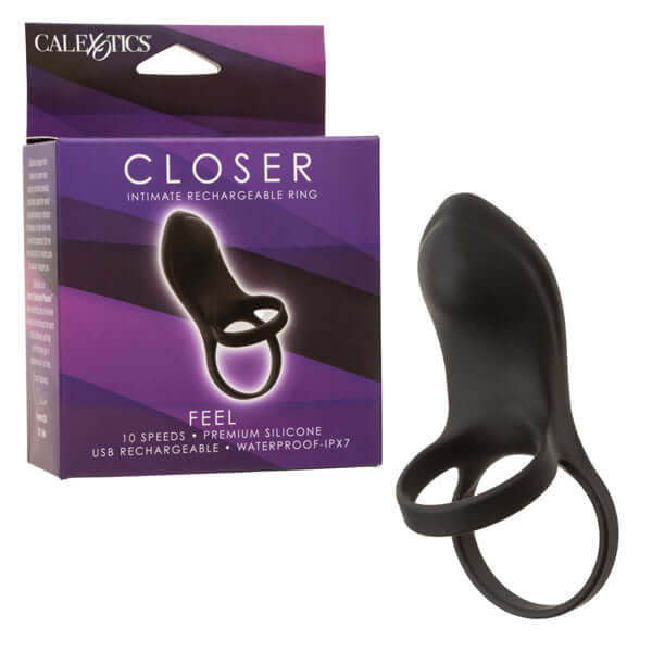 Closer Intimate Rechargeable Ring Feel - Black-1