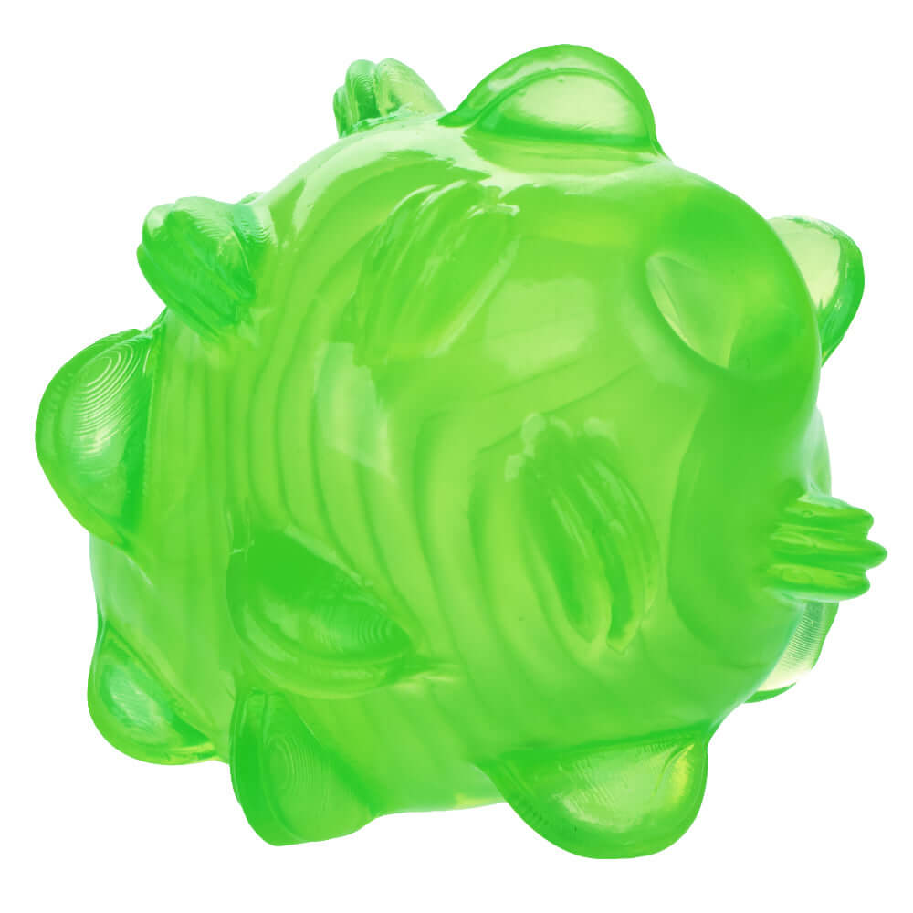 Pop Sock Textured Stroker Green detailed view showing its soft and stretchy design for customizable pleasure.