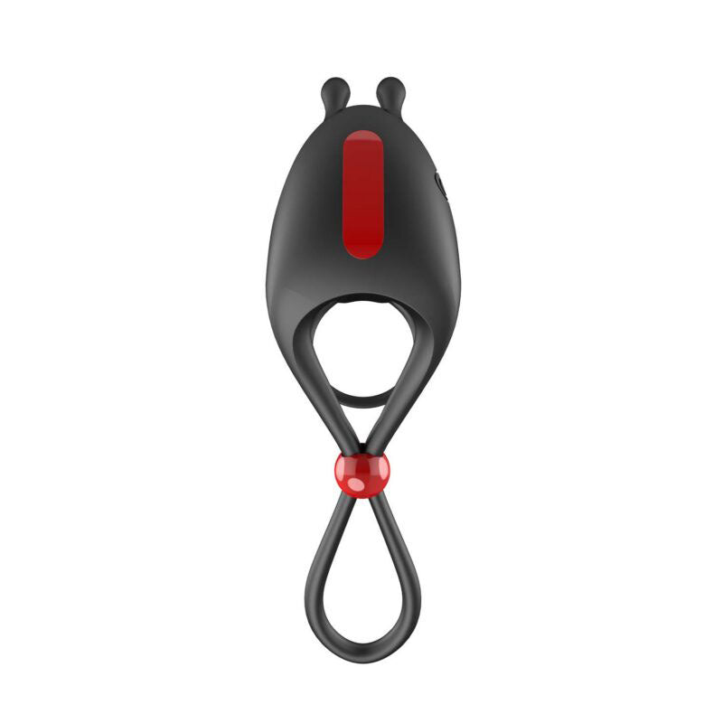 Cockpower Remote Control Cockring and Ball Cinch - Black-3