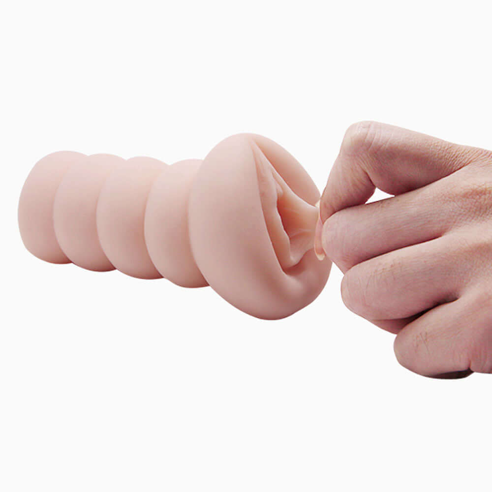 Crazy Bull Realistic Anime Girl 3D Vagina Masturbator in use with detailed texture and design.