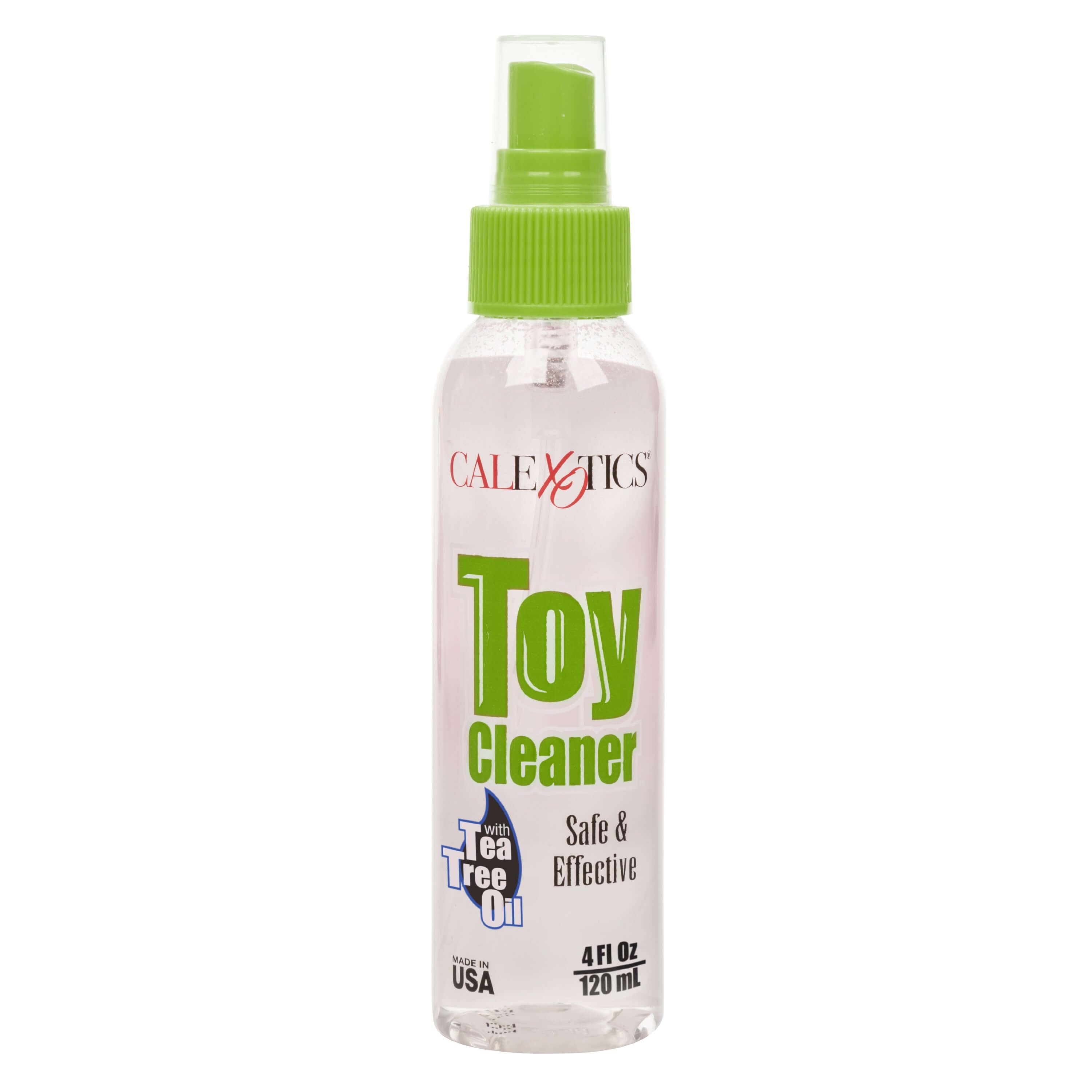 Toy Cleaner With Tea Tree Oil 4 Oz bottle, eco-friendly intimate toy cleaning solution.