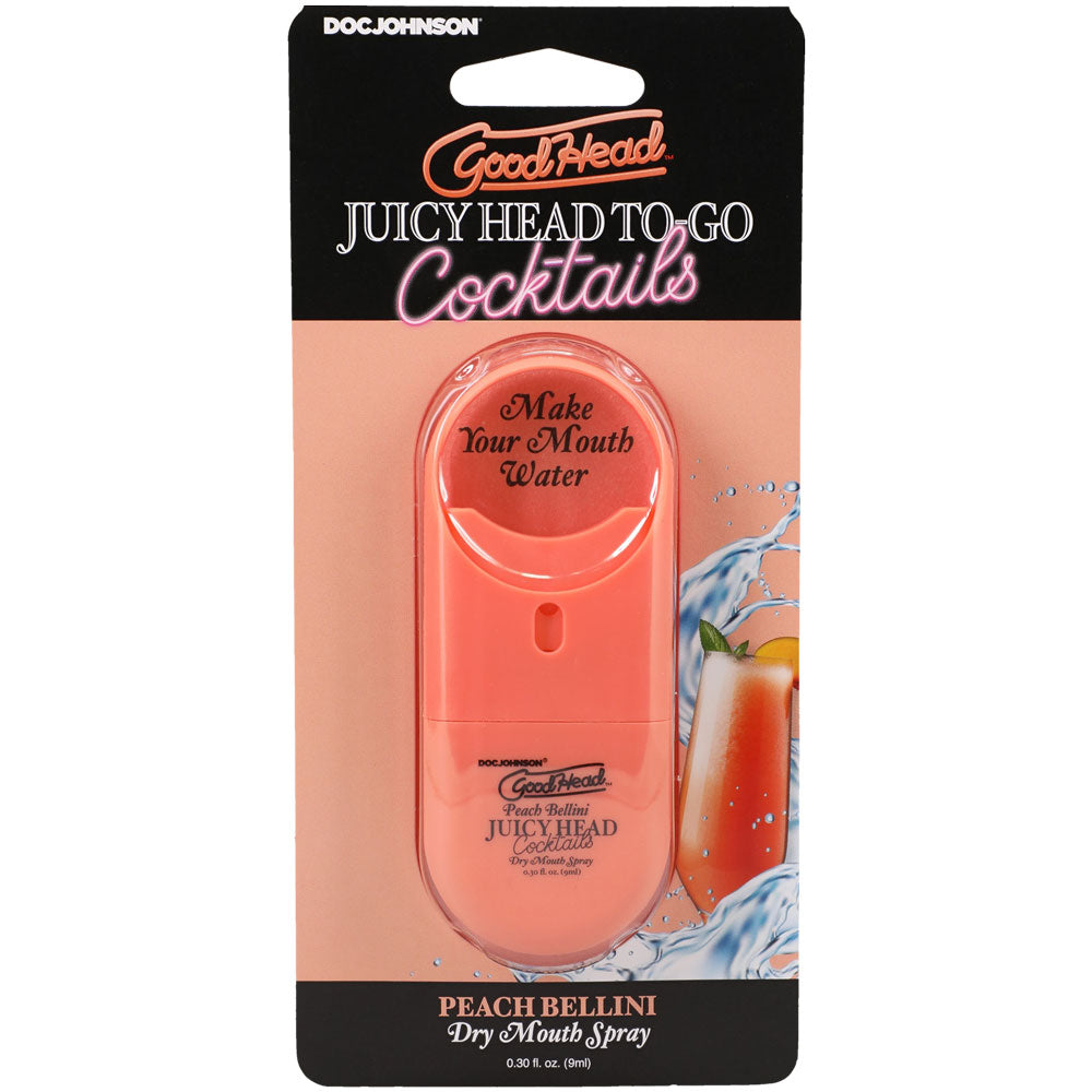 Goodhead Juicy Head Cocktails Dry Mouth Spray to-Go - Peach Bellini-0