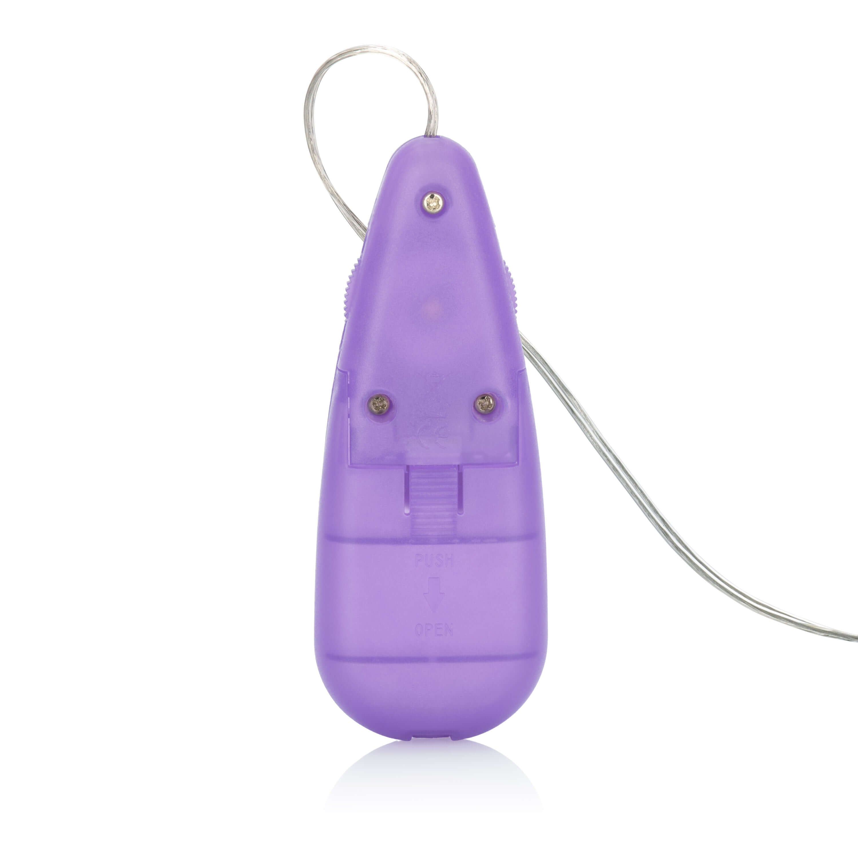 Silicone Slims Vibrating Nubby Bullet - Purple-3