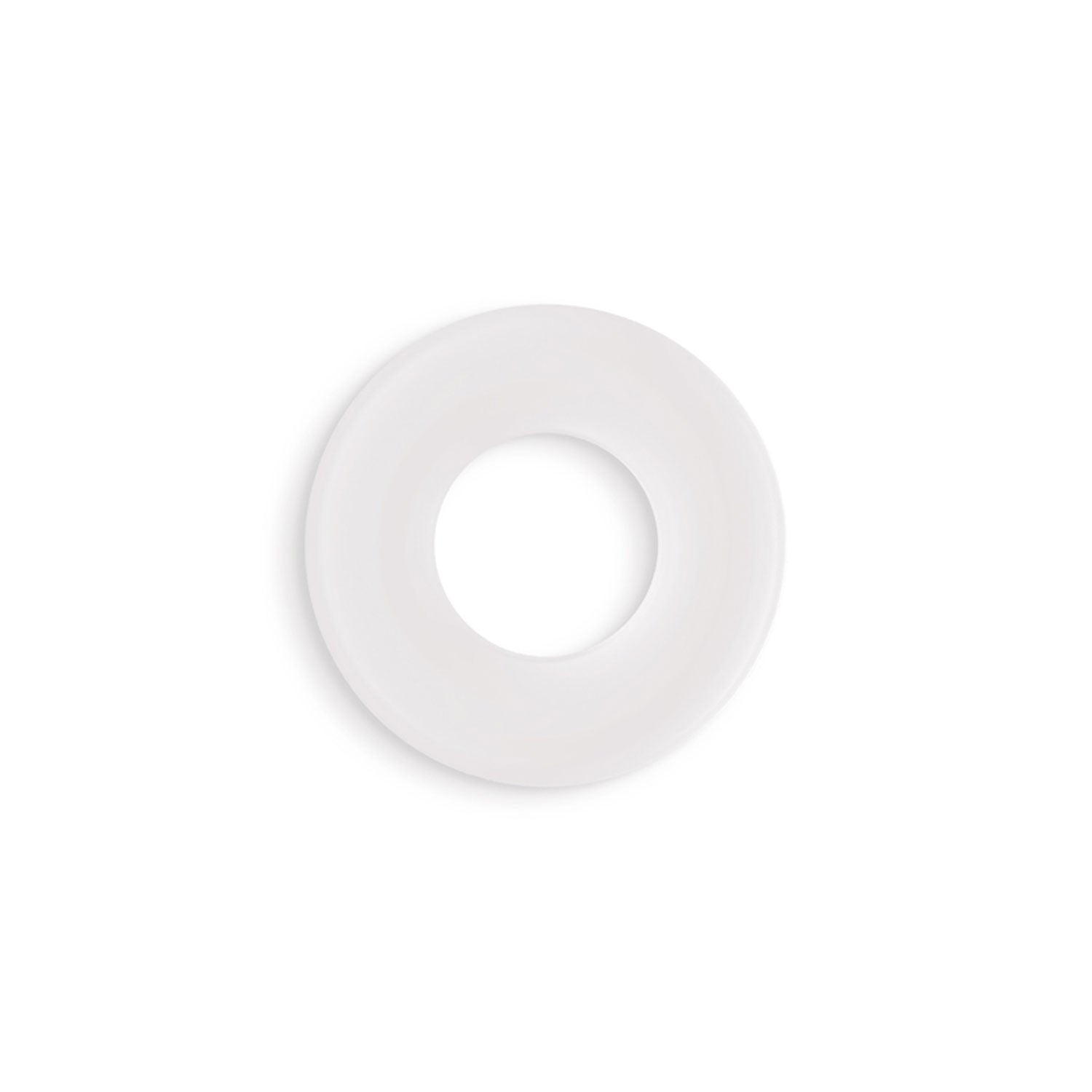 Firefly medium white bubble ring made from soft liquid silicone for a comfortable fit, glowing in the dark and enhancing performance.