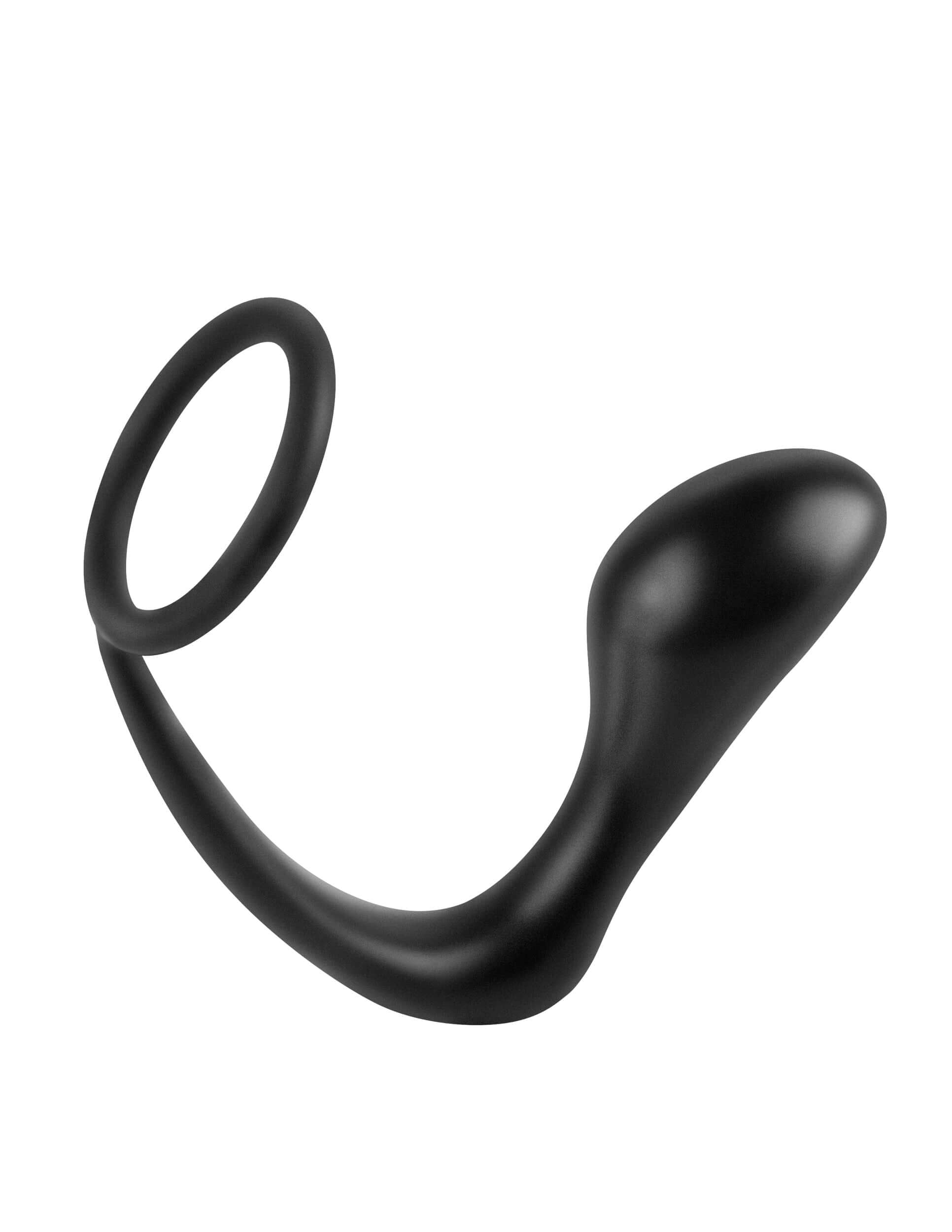 Anal Fantasy Collection Ass Gasm Cockring Plug - Black-1