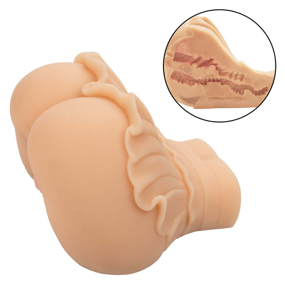 Cheap Thrills The Peep Show Girl dual entry stroker made of ultra life-like Pure Skin material for a deeply satisfying experience