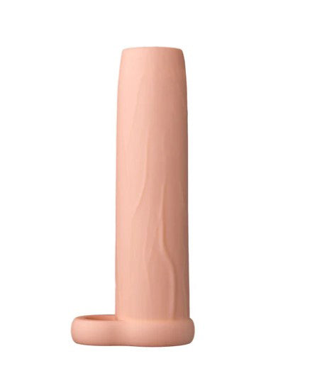 Performance 5.75 Inch Enhancement Penis Sleeve Beige, soft flexible sleeve for enhanced performance.