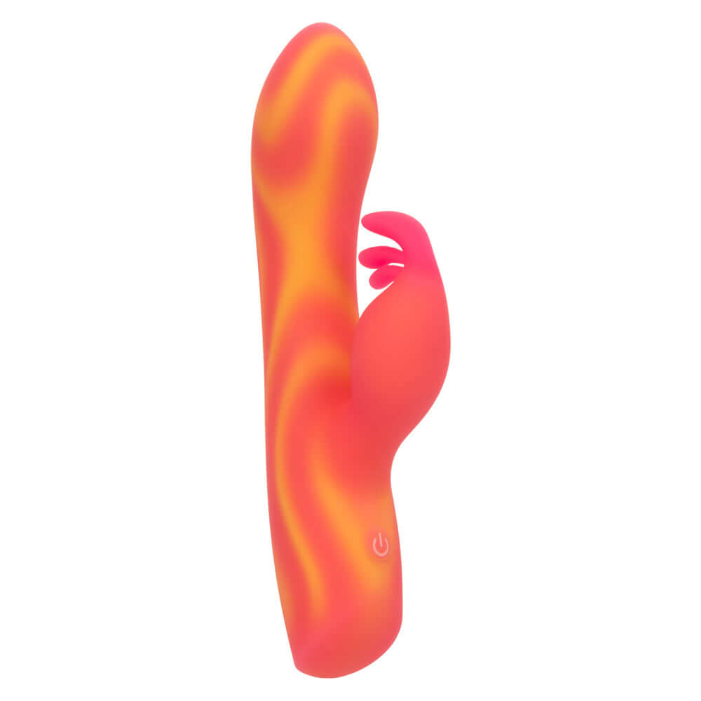 Endless Summer Moonlight Magic Vibrator Orange in a vibrant, ergonomic design showcasing dual motors for enhanced pleasure.