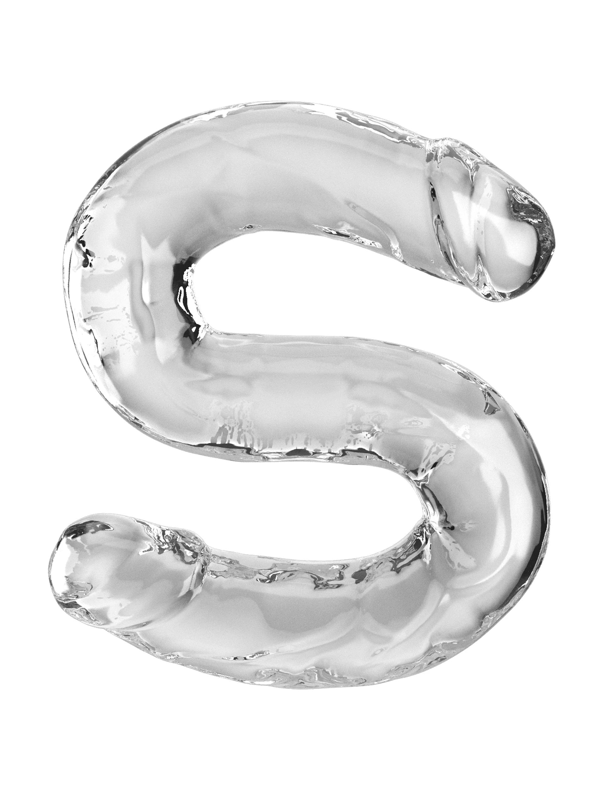 18 Inch Double Dildo - Clear-0