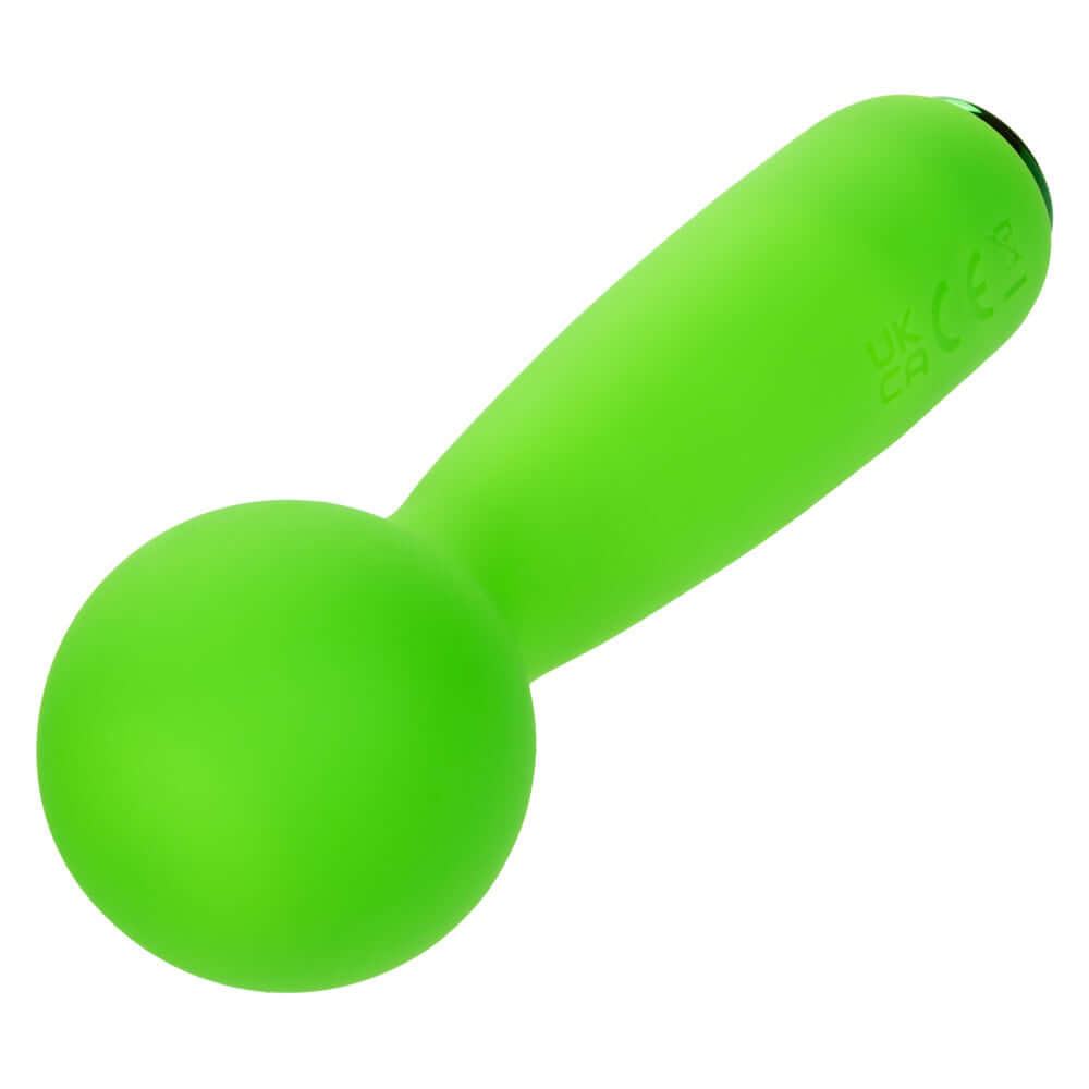 Neon Vibes The Bubbly Vibe Green mini massager, perfect for tantalizing touch and foreplay, compact and powerful for intimate encounters.