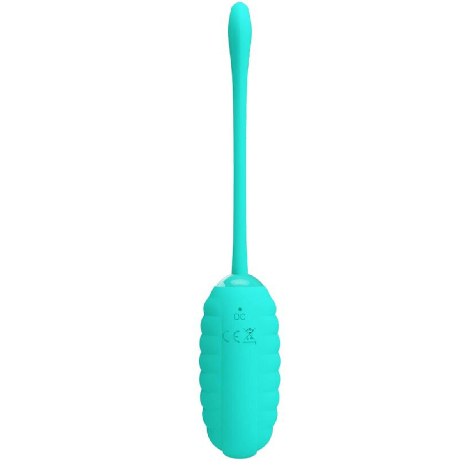 Turquoise Kirk Rechargeable Vibrating Egg for discreet and precise stimulation