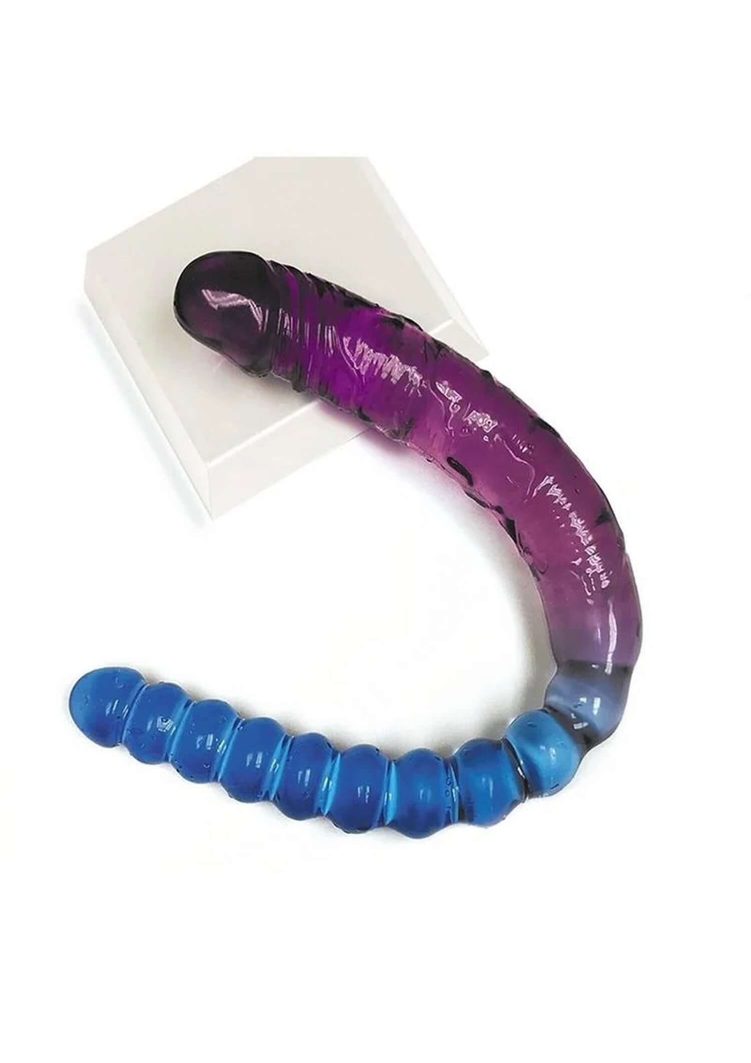 Shade - 17 Inch Double Dong - Violet and Blue-1