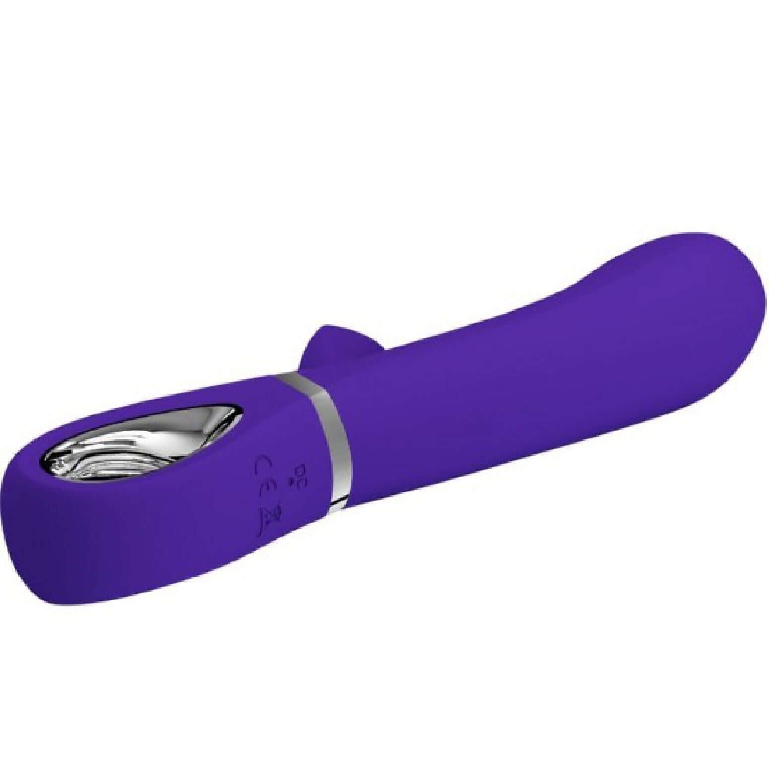 Thomas Super Soft Silicone Rabbit Vibrator in Purple with 7 functions for intense pleasure and G-Spot stimulation