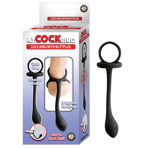 My Cockring Cring With Buttplug - Black-0