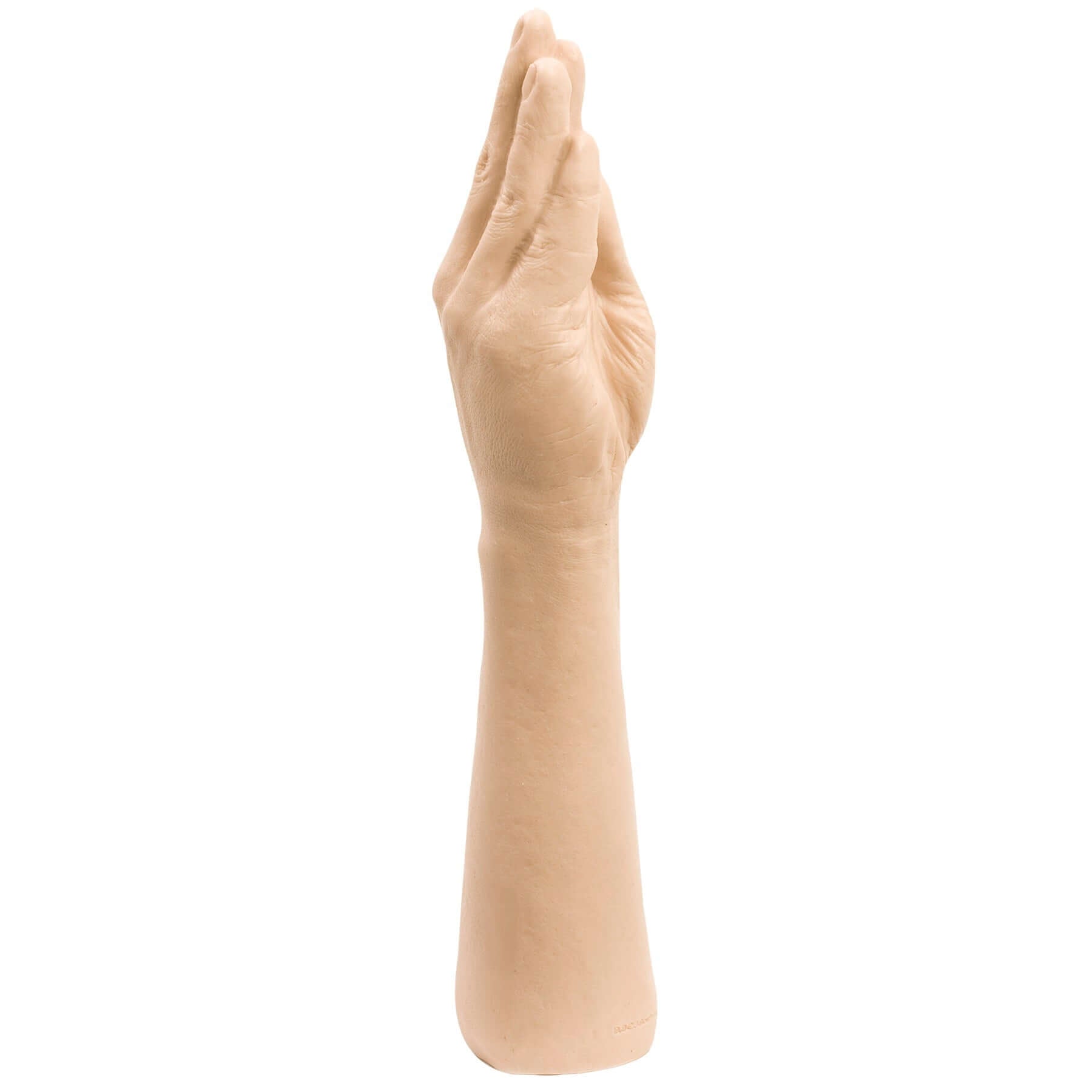 The Hand Dildo 16 inches Vanilla in lifelike hand shape for unique immersive experiences.