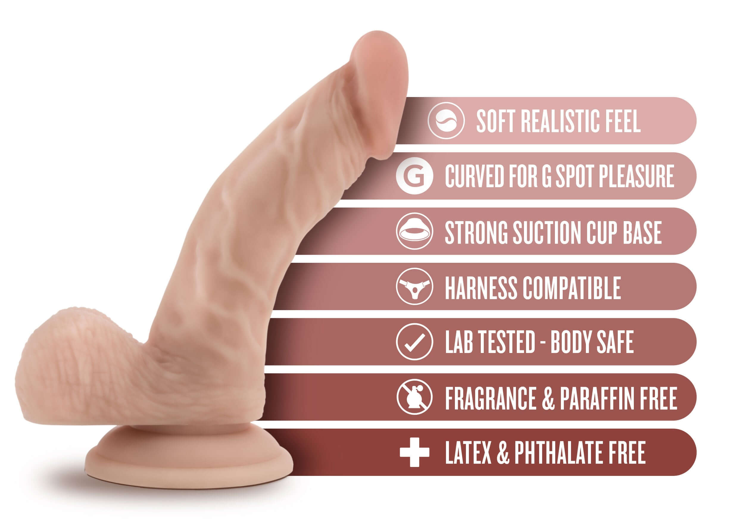 Dr. Skin - Dr. Stephen - 6.5 Inch Dildo With Balls - Beige-1