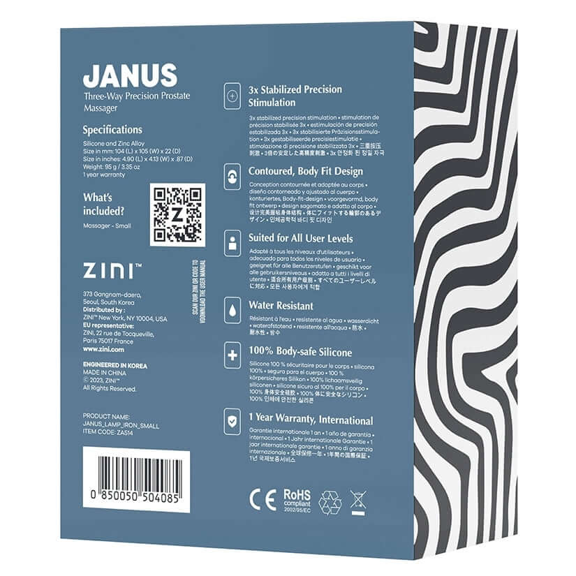 Zini Janus Lamp Iron Prostate Massager Bordeaux Small