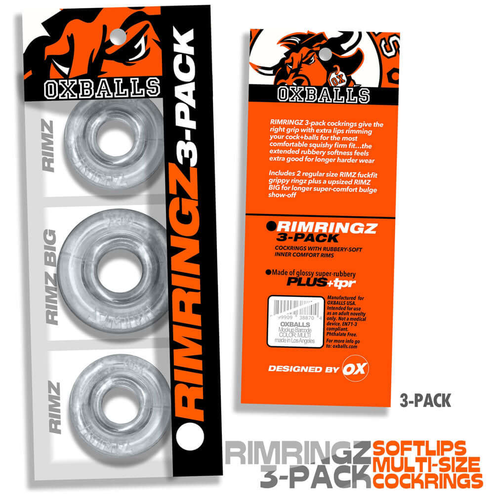 Rimringz Multi Size 3 Pack - Clear-0
