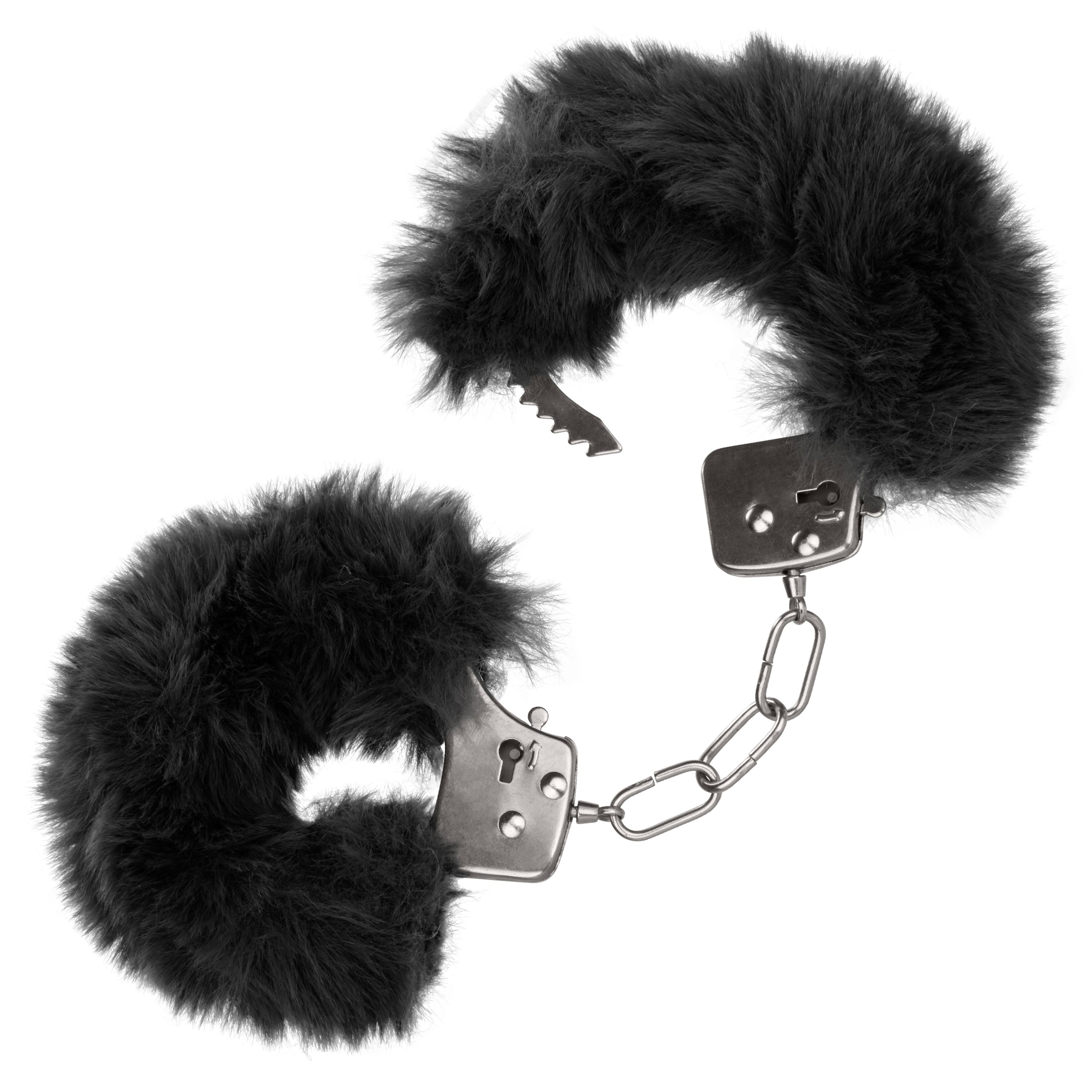 Ultra Fluffy Furry Cuffs - Black-7
