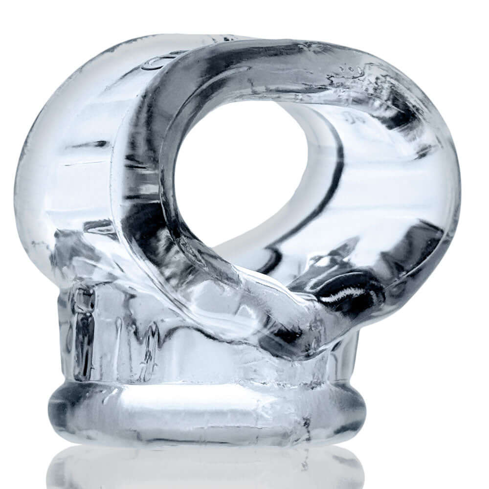 Oxballs Cocksling Fit Sling Clear - ergonomic accessory displaying clear design for secure and comfortable fit.