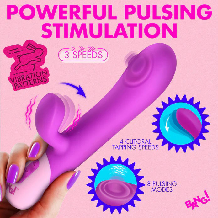 Clit Tapping Pulsing Rabbit - Purple-4