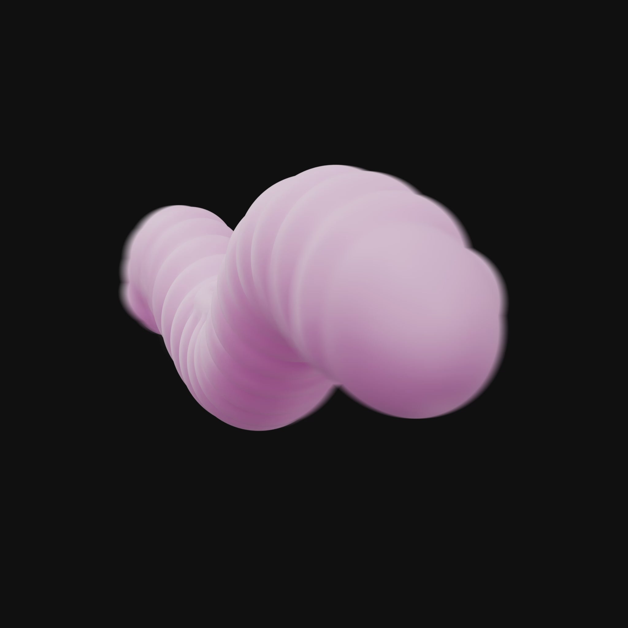 Tentra Cor Unicorn Horn Double-ended Vibrating Dildo Pink with a sleek design on a dark background.