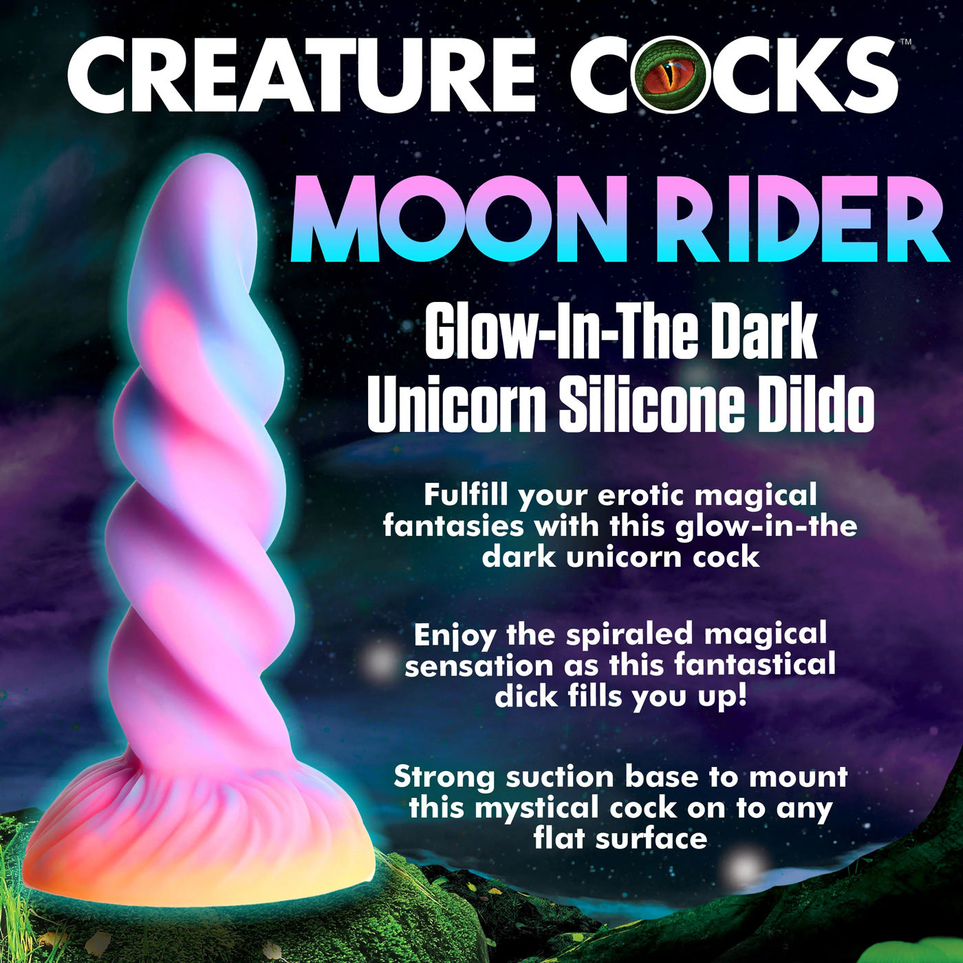 Moon Rider Glow-in-the-Dark Unicorn Dildo-4