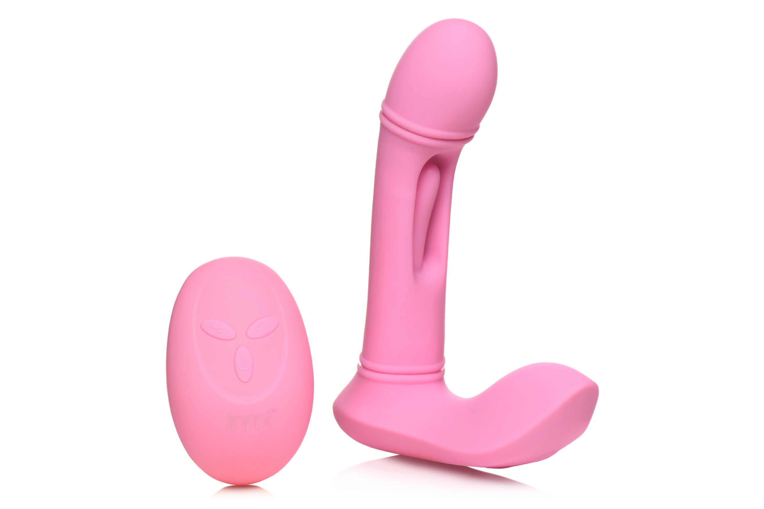Flickers G-Flick Flicking G-Spot Vibrator With  Remote - Pink-4
