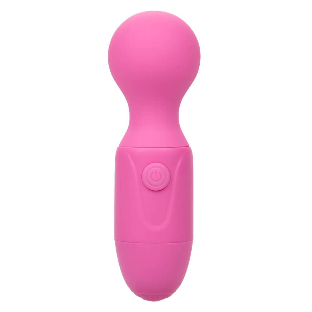 First Time Rechargeable Massager Pink in a vibrant pink color, featuring an intuitive design and easy-to-use controls.