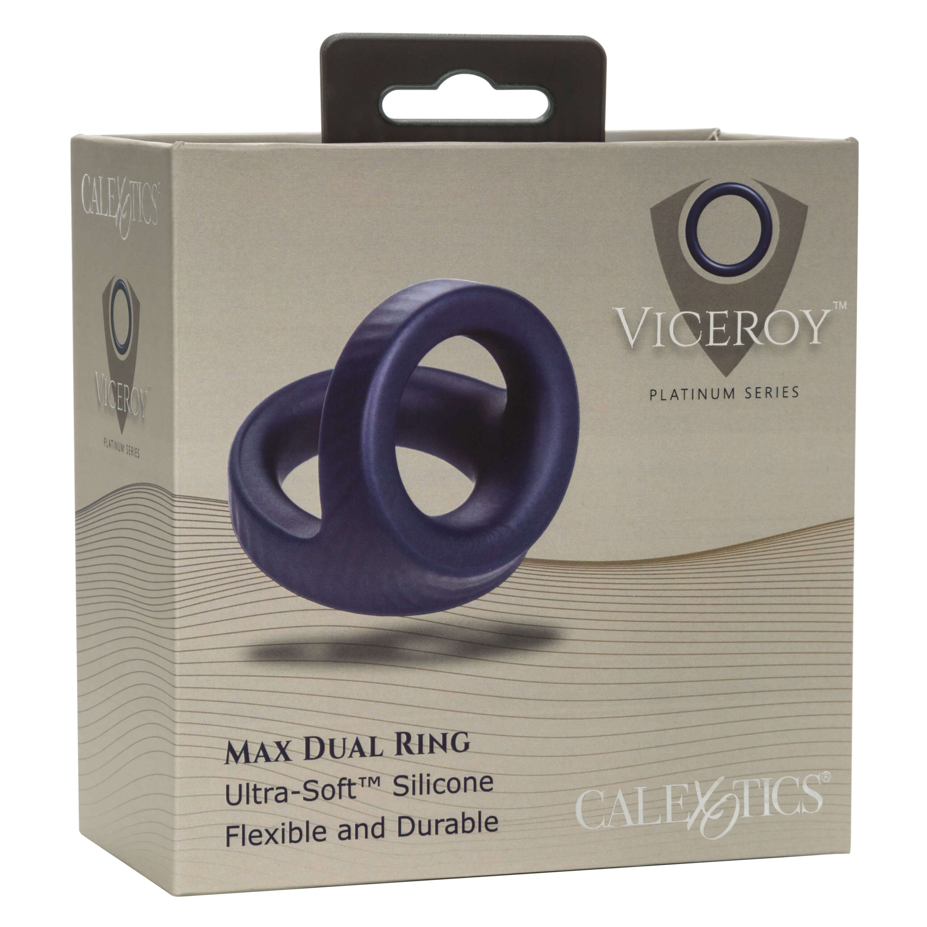 Viceroy Max Dual Silicone Ring packaging featuring ultra-soft silicone, flexible and durable design.
