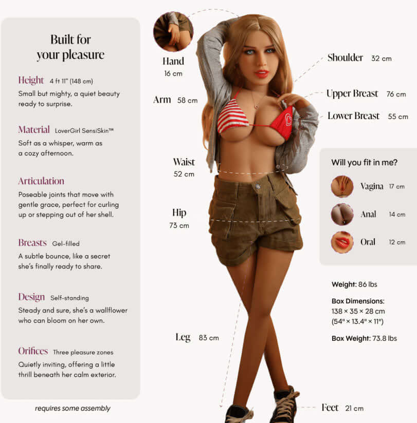 Lover Doll Emma Vanilla 4ft 11"-3