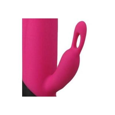 Bonnie & Clyde Rechargeable Rabbit Vibrator close-up showing the dual-stimulation design and body-safe material.