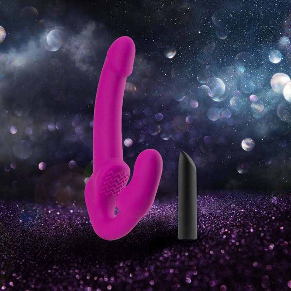 Temptasia - Estella - Strapless Silicone Dildo - Pink-6