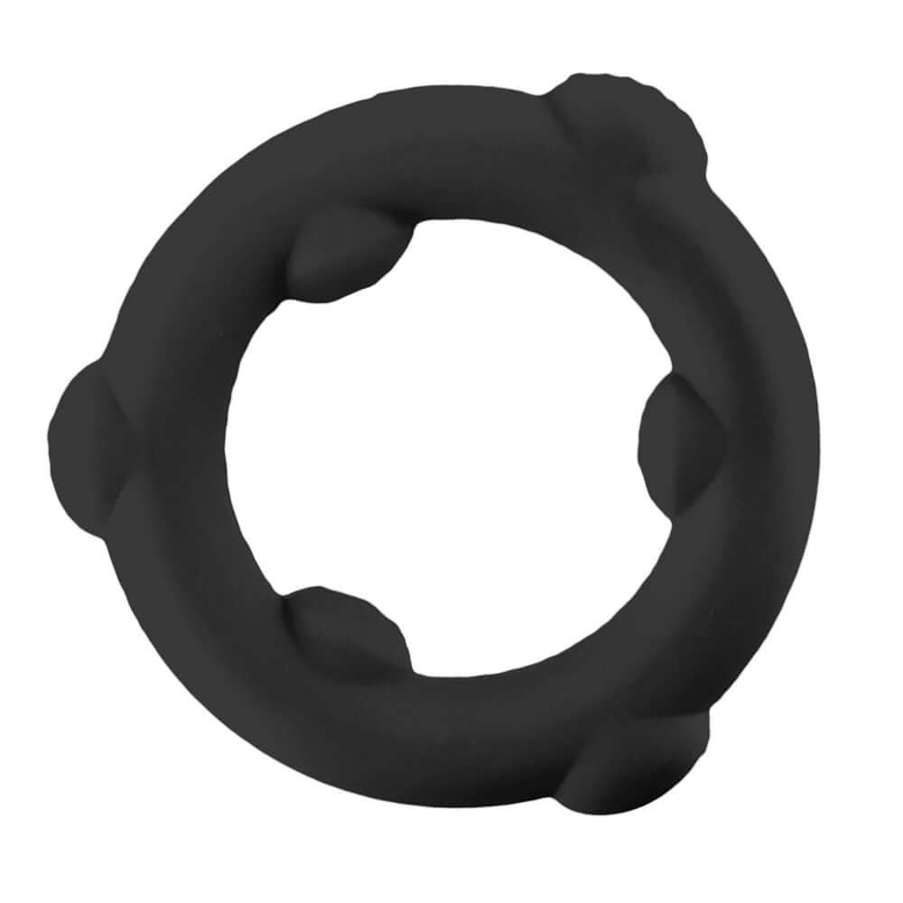 Spinner Single Silicone Ring - Black Silicone-2
