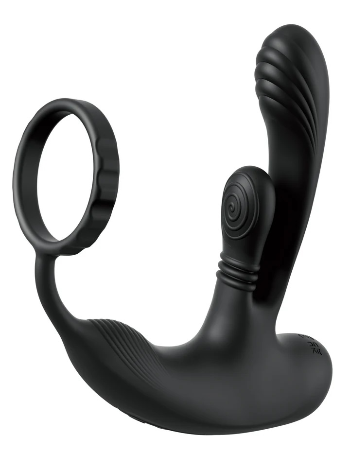 Anal Fantasy Elite Ass Gasm Intimotion Vibrator Black featuring advanced motion technology and customizable vibration controls.