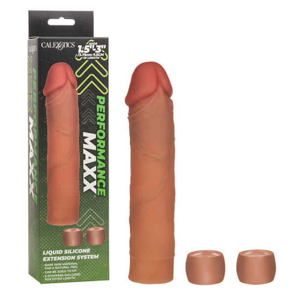 Performance Maxx Liquid Silicone Extension System - Brown-1