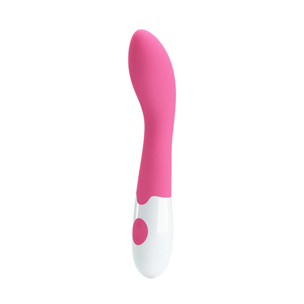 Pretty Love Bishop Vibrator 30 Function Pink, a sleek pleasure toy with customizable vibration patterns.