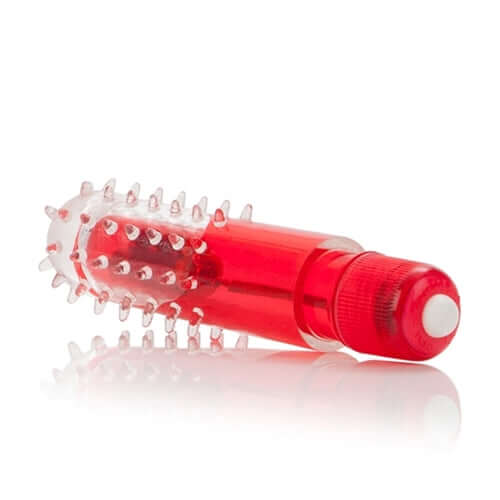 Travel Blaster Massager Red in a compact and discreet design, perfect for pleasure on the go.