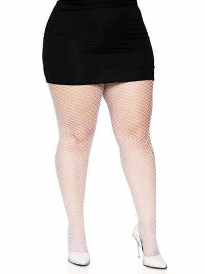 Industrial Net Pantyhose 1x 2x White-0