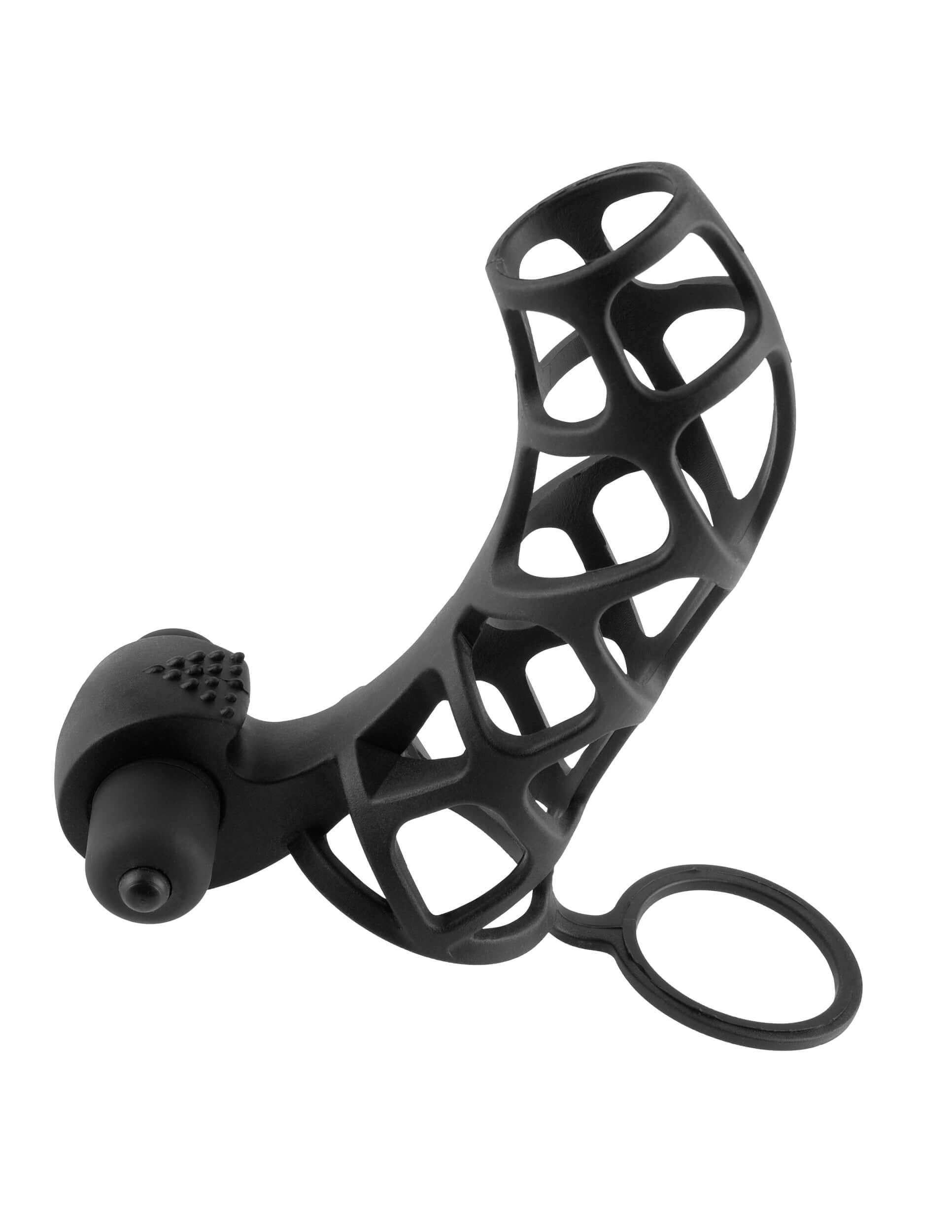Fantasy X-Tensions Extreme Silicone Power Cage - Black-1