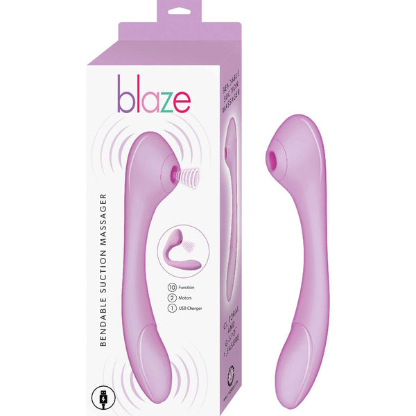 Blaze Bendable Suction Massager  - Lavender-0