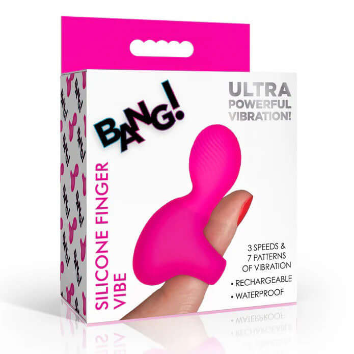 Silicone Finger Vibe - Pink-0