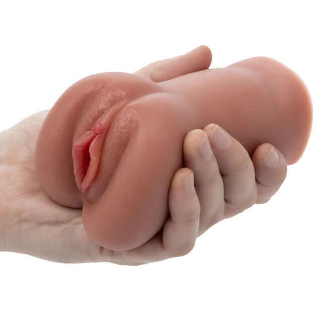 Stroke It Liquid Silicone Juicy Pussy - Brown-3