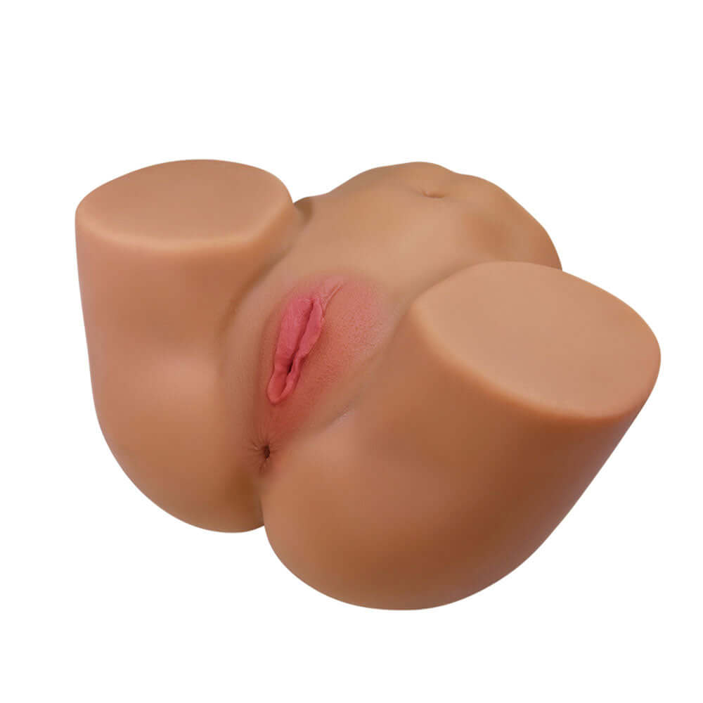 Crazy Bull Vibrating Masturbator Geriann shown from above, highlighting its realistic texture and design.