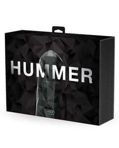 Vedo Hummer Super Bj Machine Black packaging with modern design and bold 'HUMMER' text.