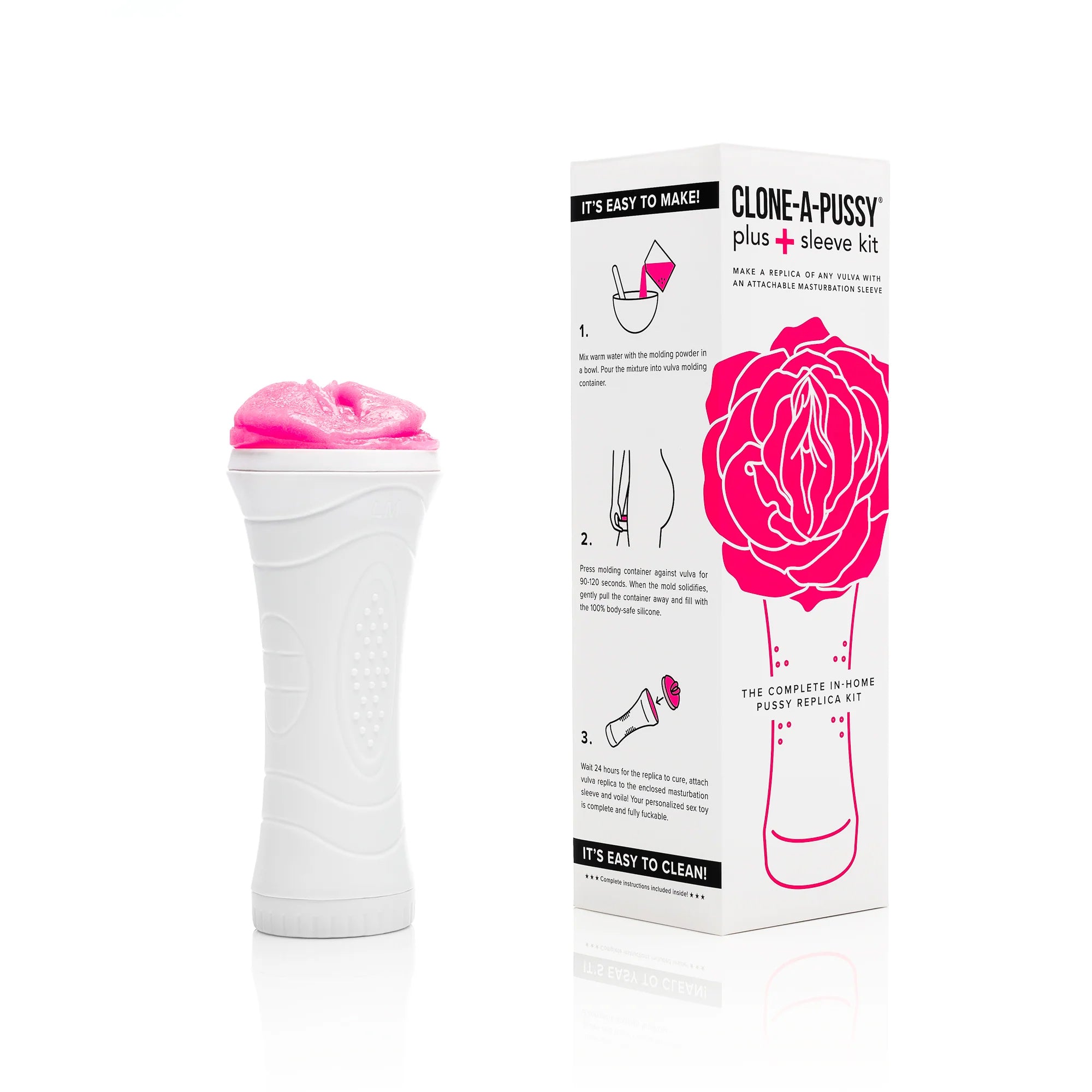 Clone a Pussy Plus Sleeve Kit - Hot Pink-1
